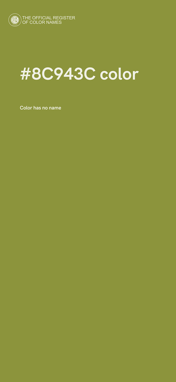 #8C943C color image