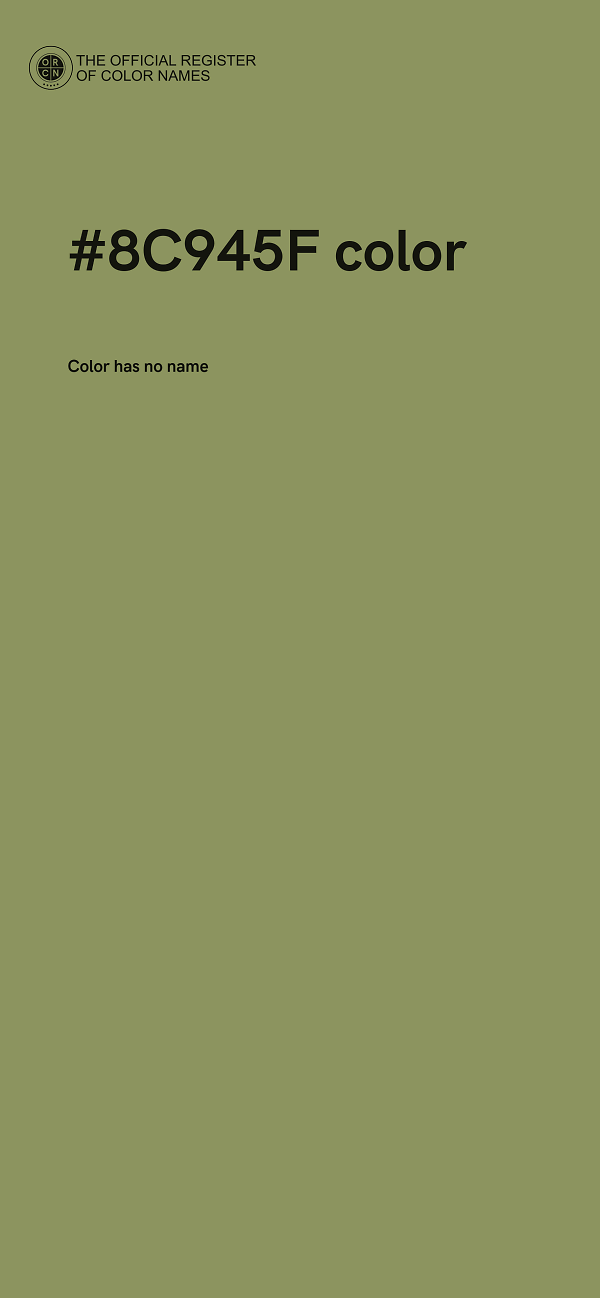 #8C945F color image