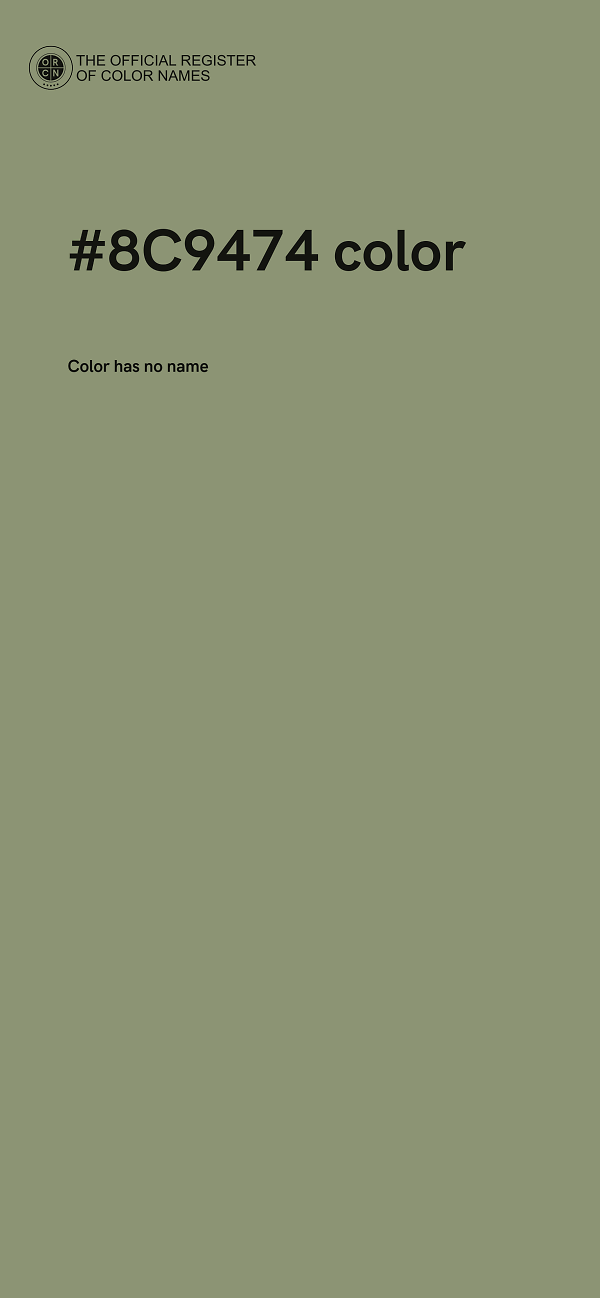 #8C9474 color image