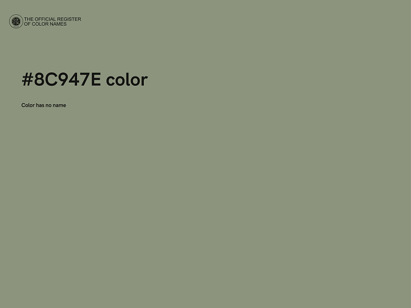 #8C947E color image