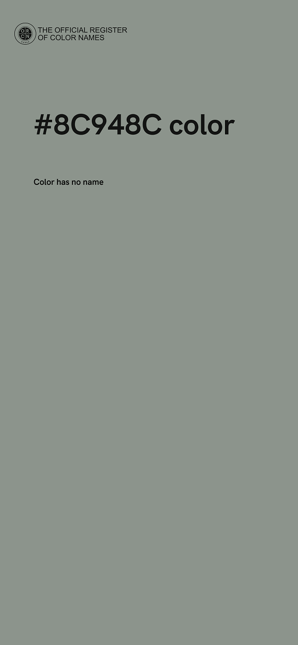 #8C948C color image
