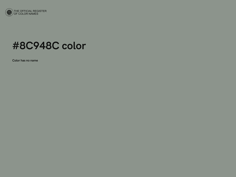 #8C948C color image