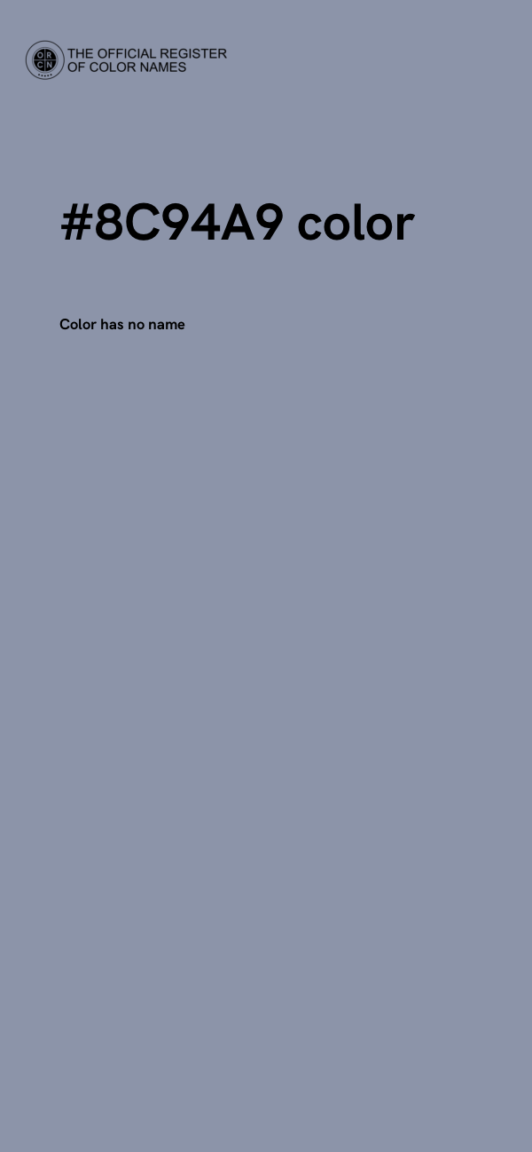 #8C94A9 color image