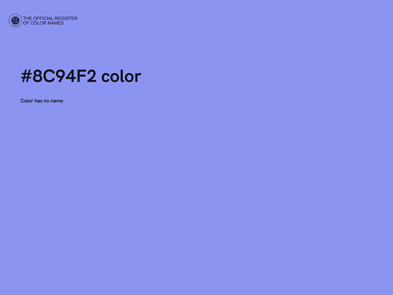 #8C94F2 color image