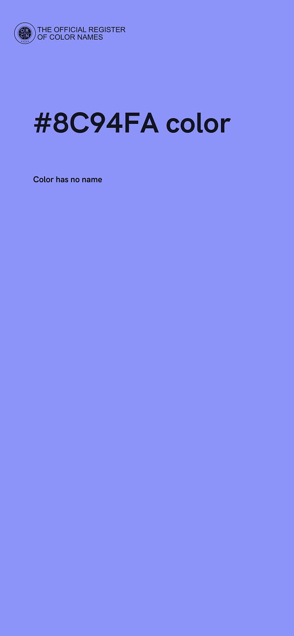 #8C94FA color image