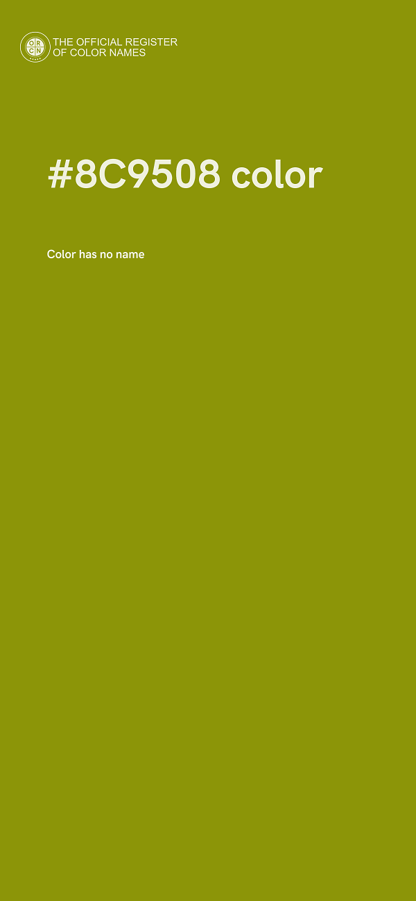 #8C9508 color image