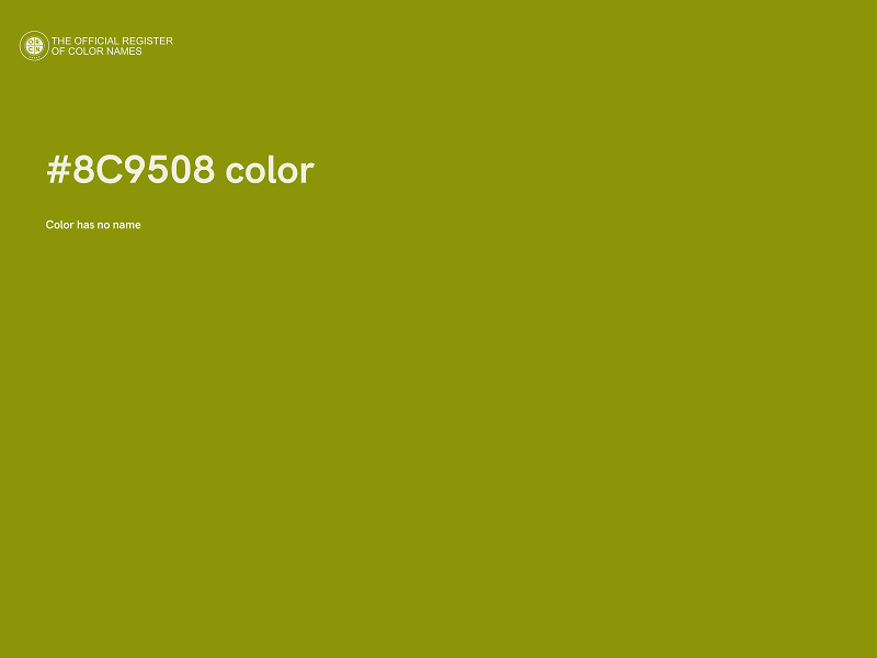 #8C9508 color image