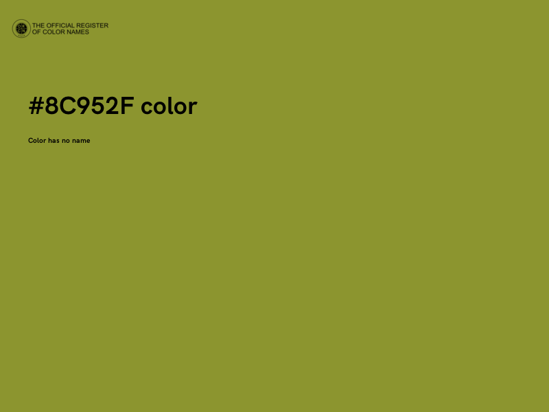 #8C952F color image