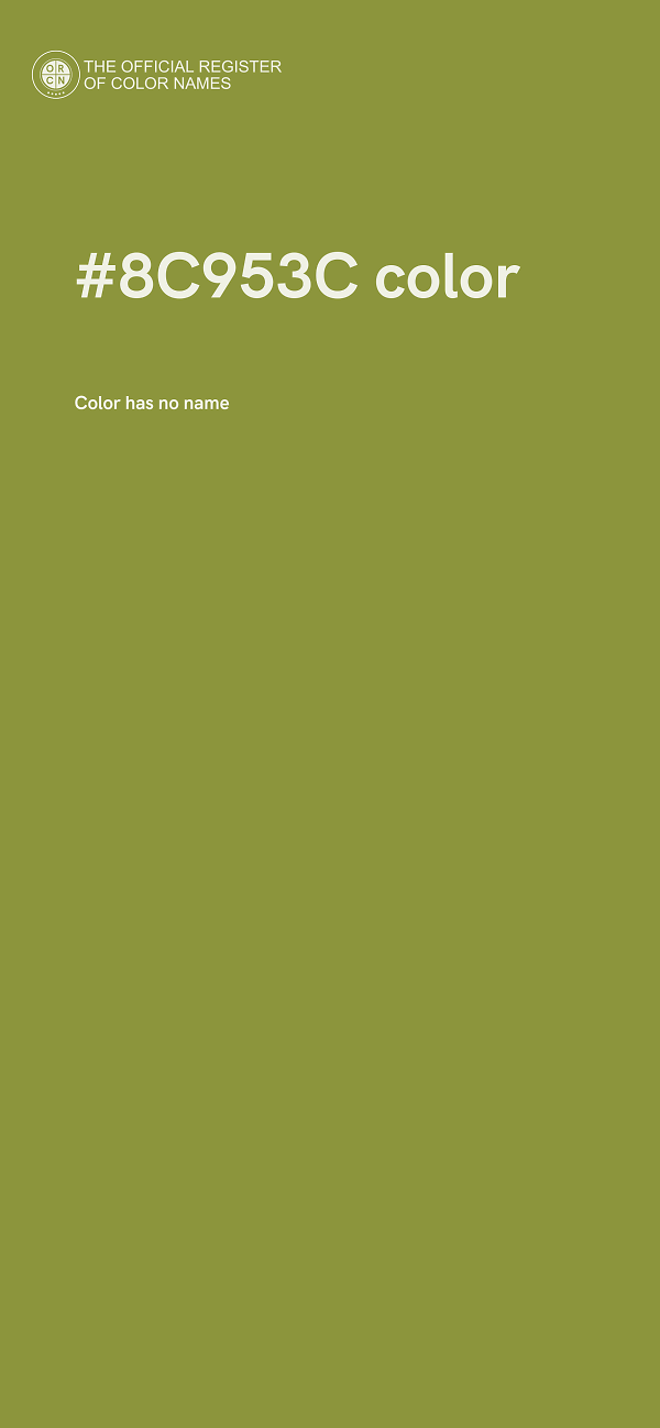 #8C953C color image