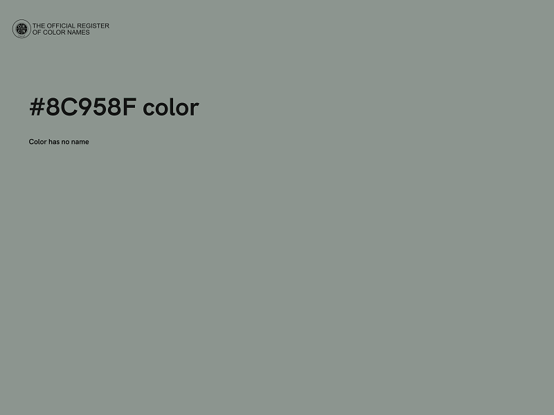 #8C958F color image