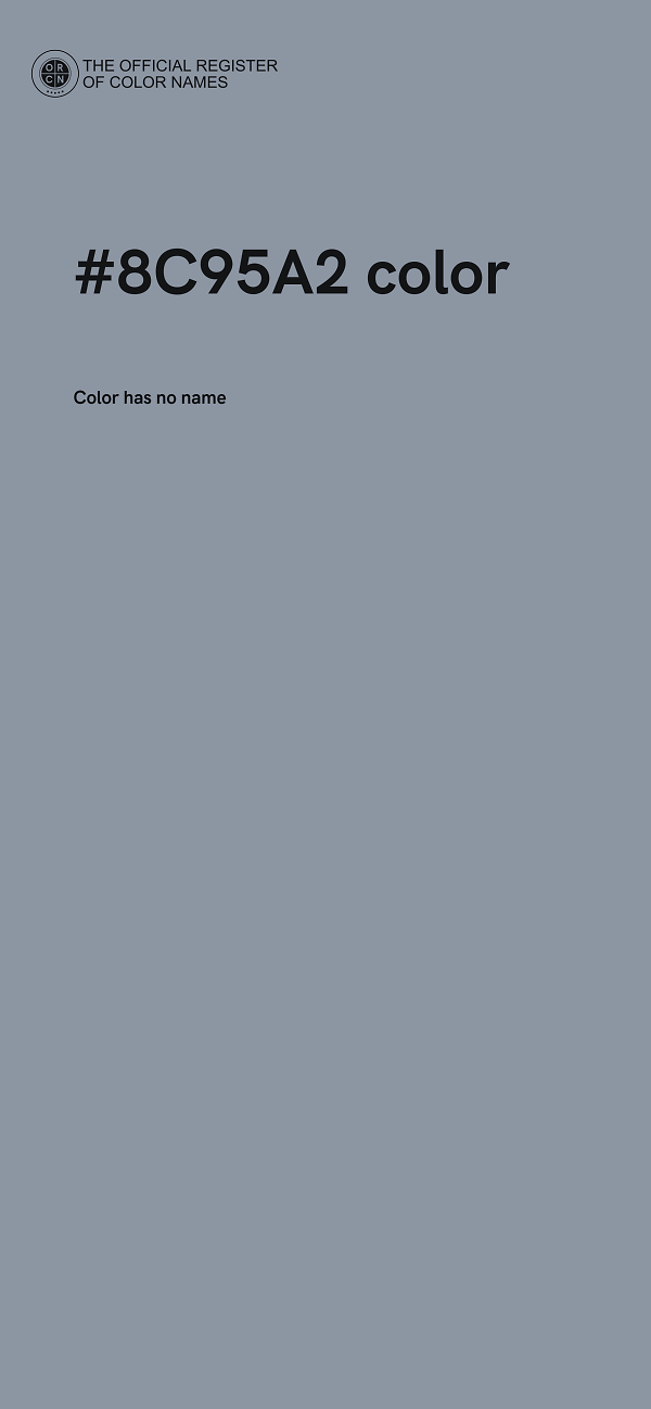 #8C95A2 color image