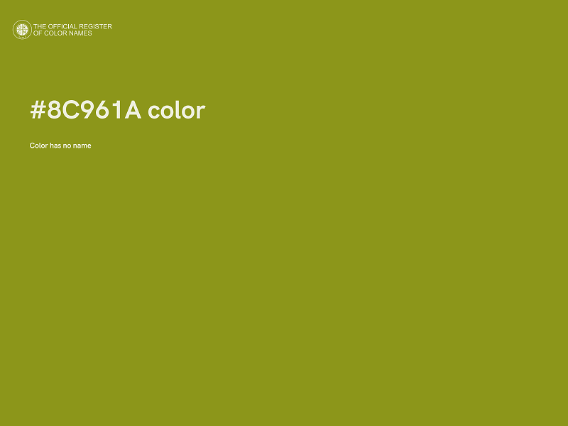 #8C961A color image