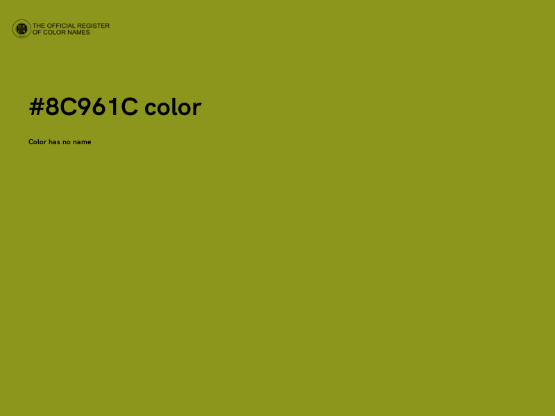 #8C961C color image