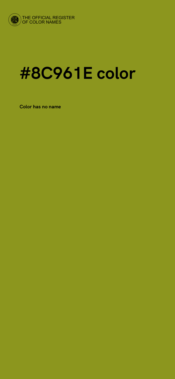 #8C961E color image