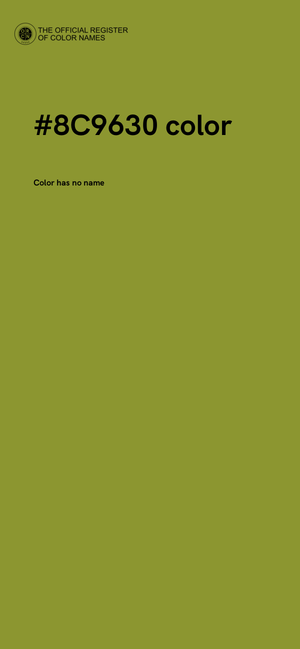 #8C9630 color image