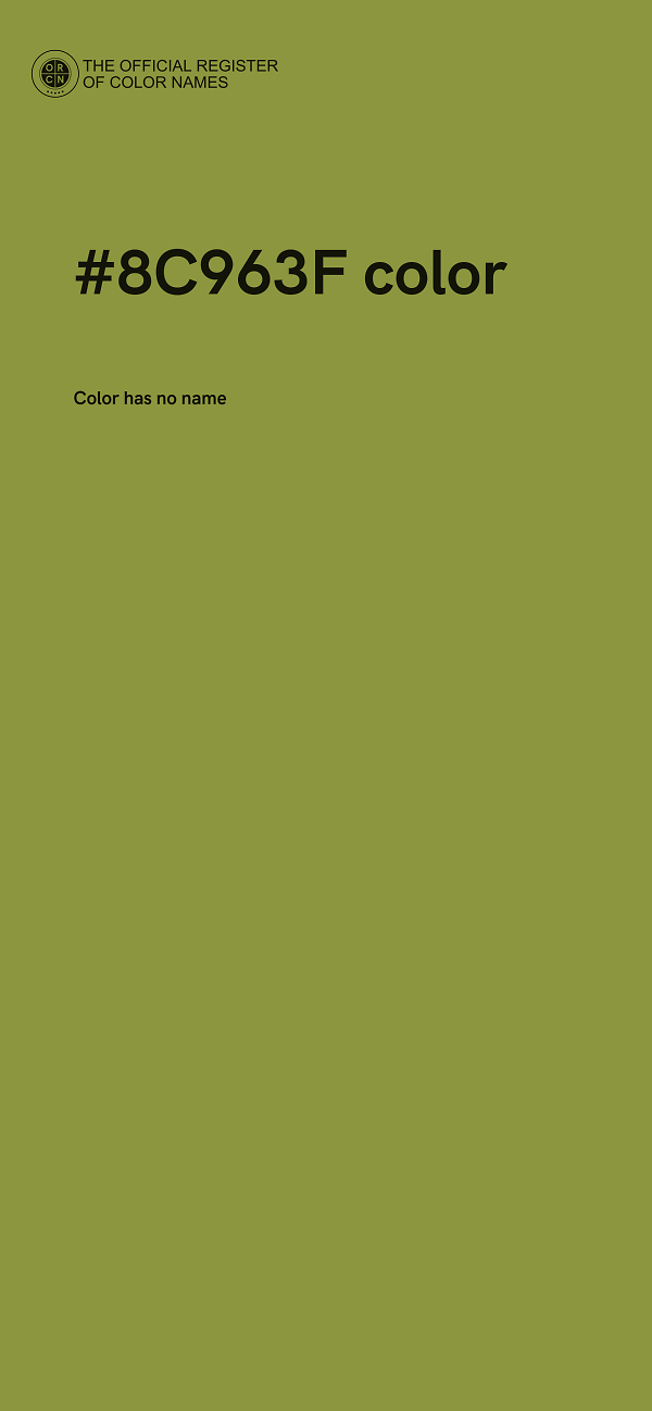 #8C963F color image