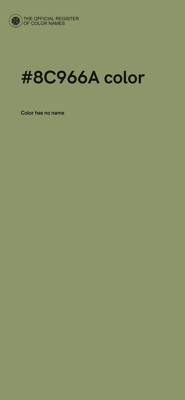 #8C966A color image