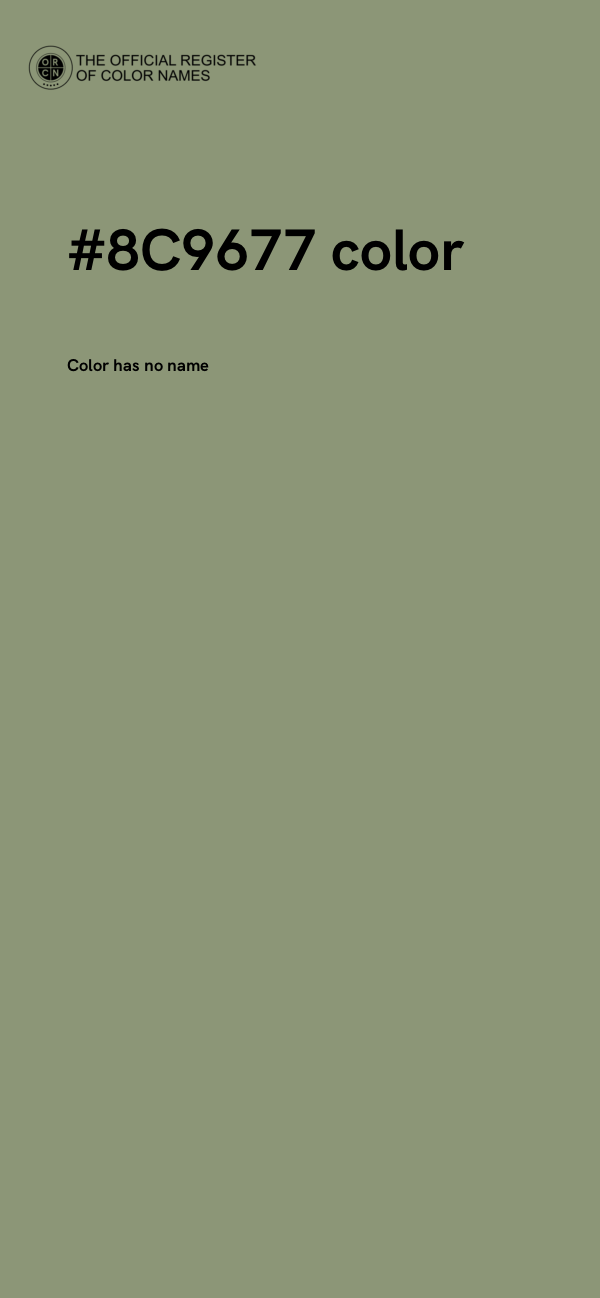 #8C9677 color image