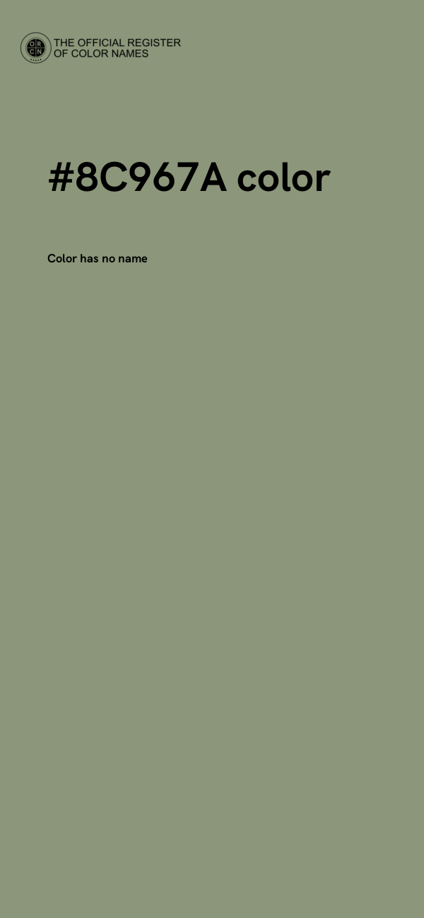 #8C967A color image