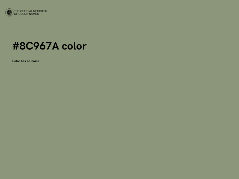 #8C967A color image