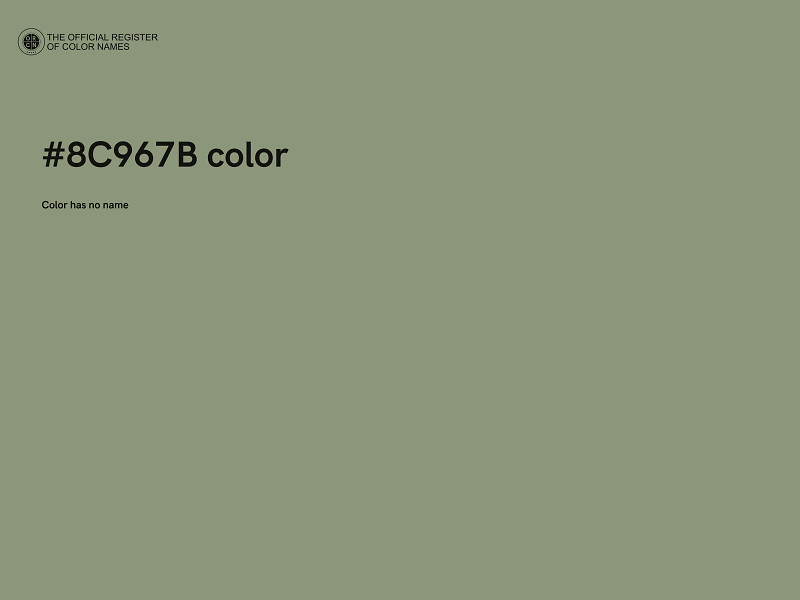 #8C967B color image