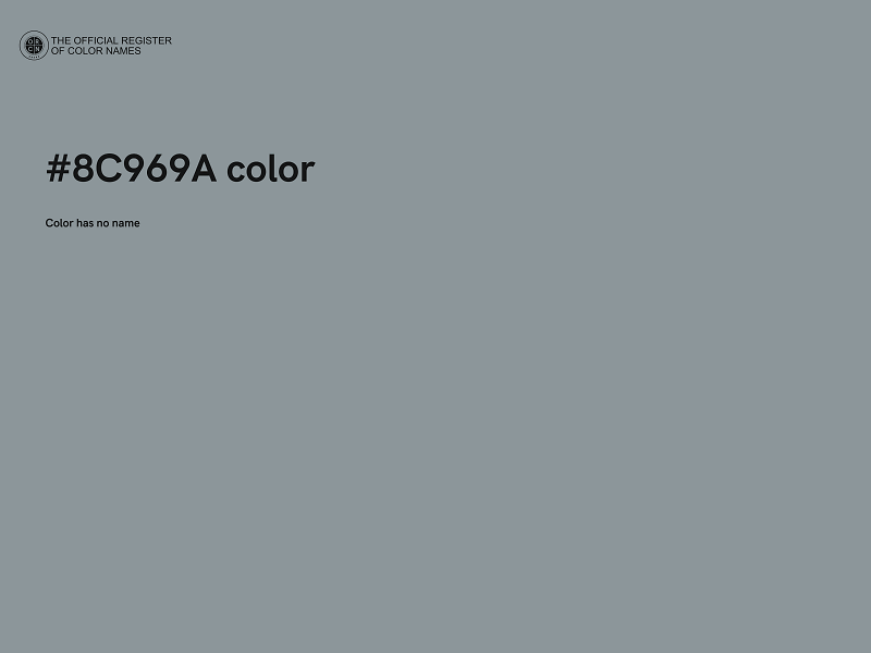 #8C969A color image