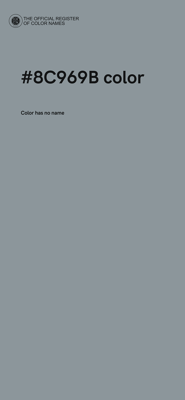 #8C969B color image