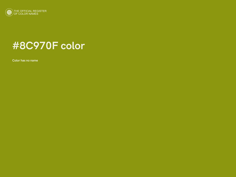 #8C970F color image