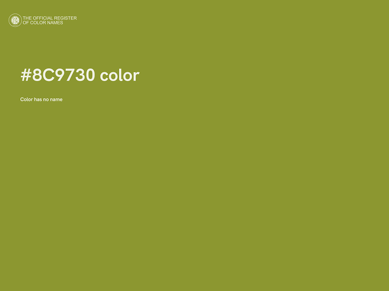 #8C9730 color image