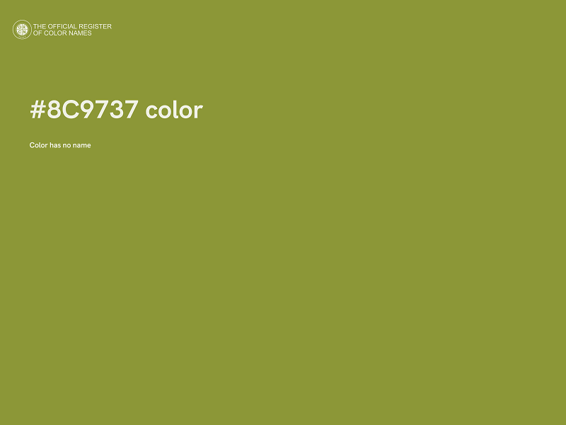 #8C9737 color image