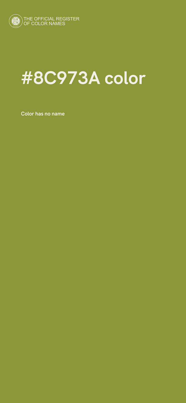 #8C973A color image