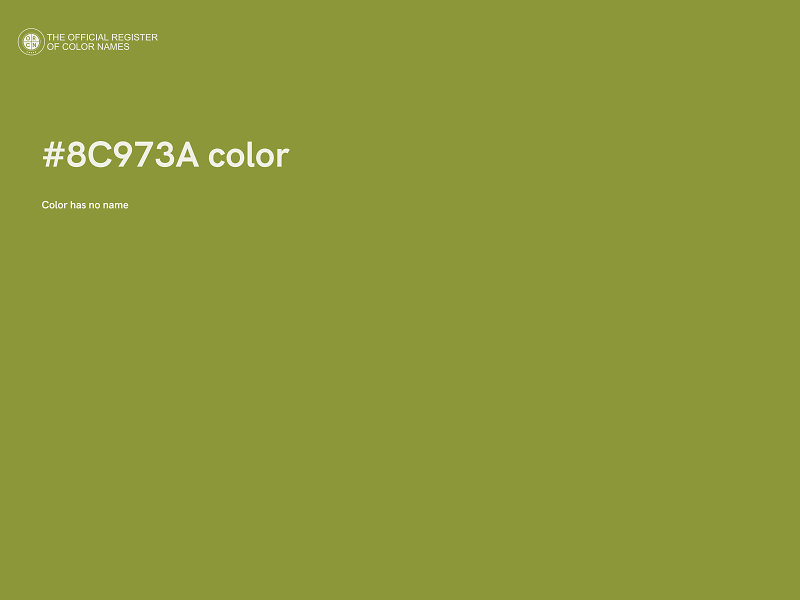 #8C973A color image