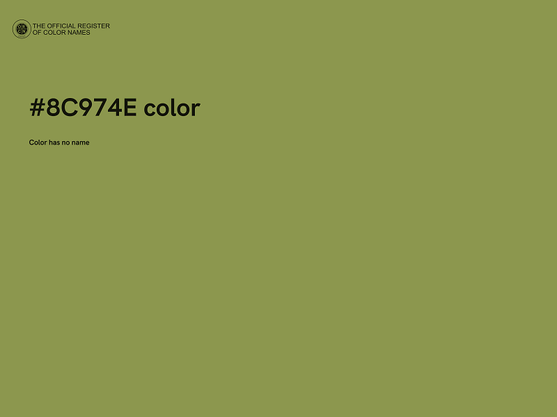 #8C974E color image