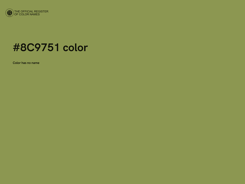 #8C9751 color image