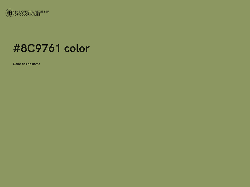 #8C9761 color image