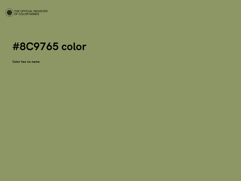 #8C9765 color image