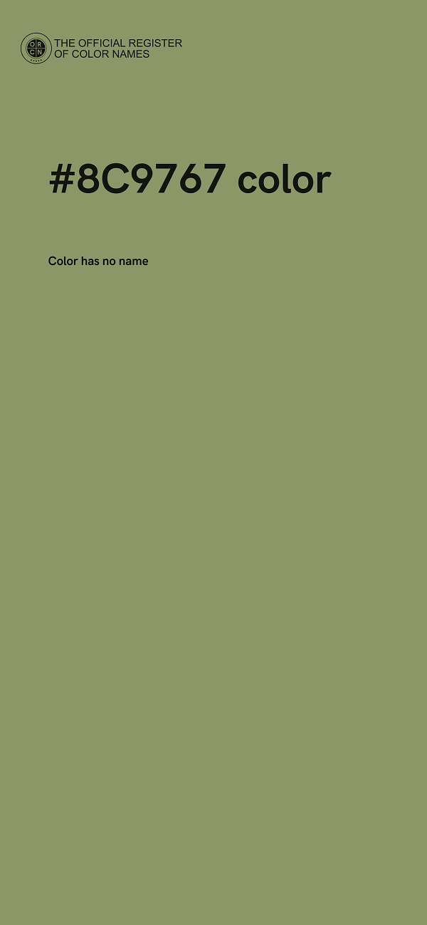 #8C9767 color image