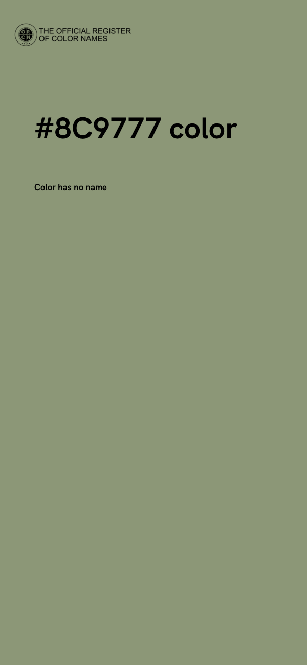 #8C9777 color image