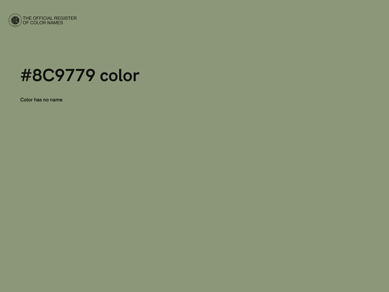 #8C9779 color image