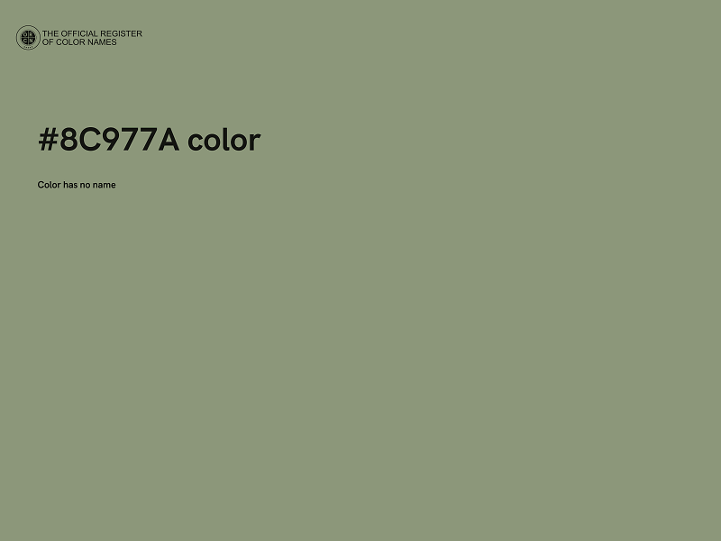 #8C977A color image