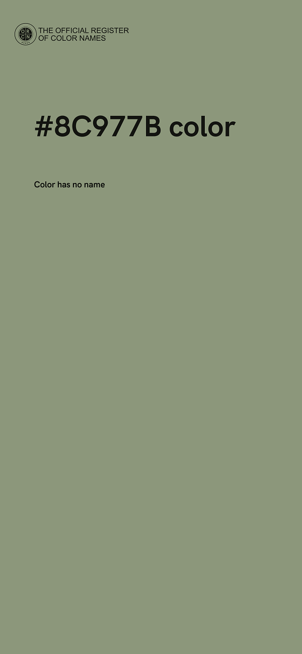 #8C977B color image