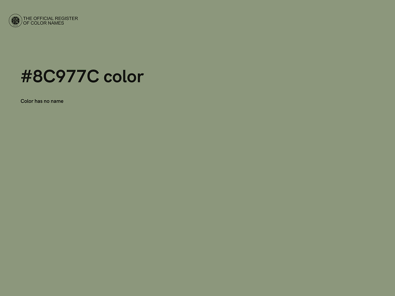 #8C977C color image