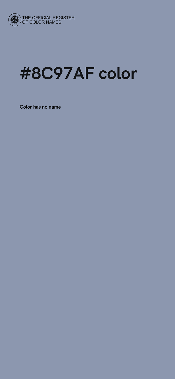 #8C97AF color image