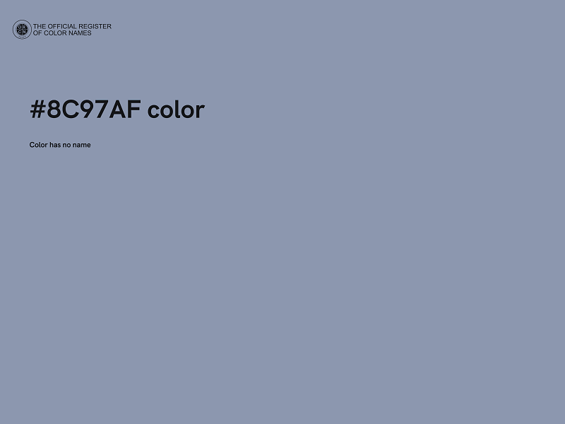 #8C97AF color image