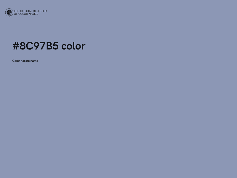 #8C97B5 color image