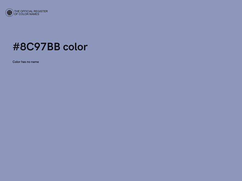 #8C97BB color image