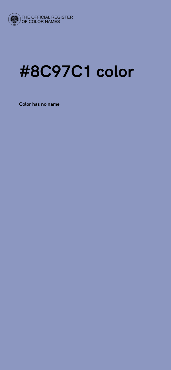 #8C97C1 color image