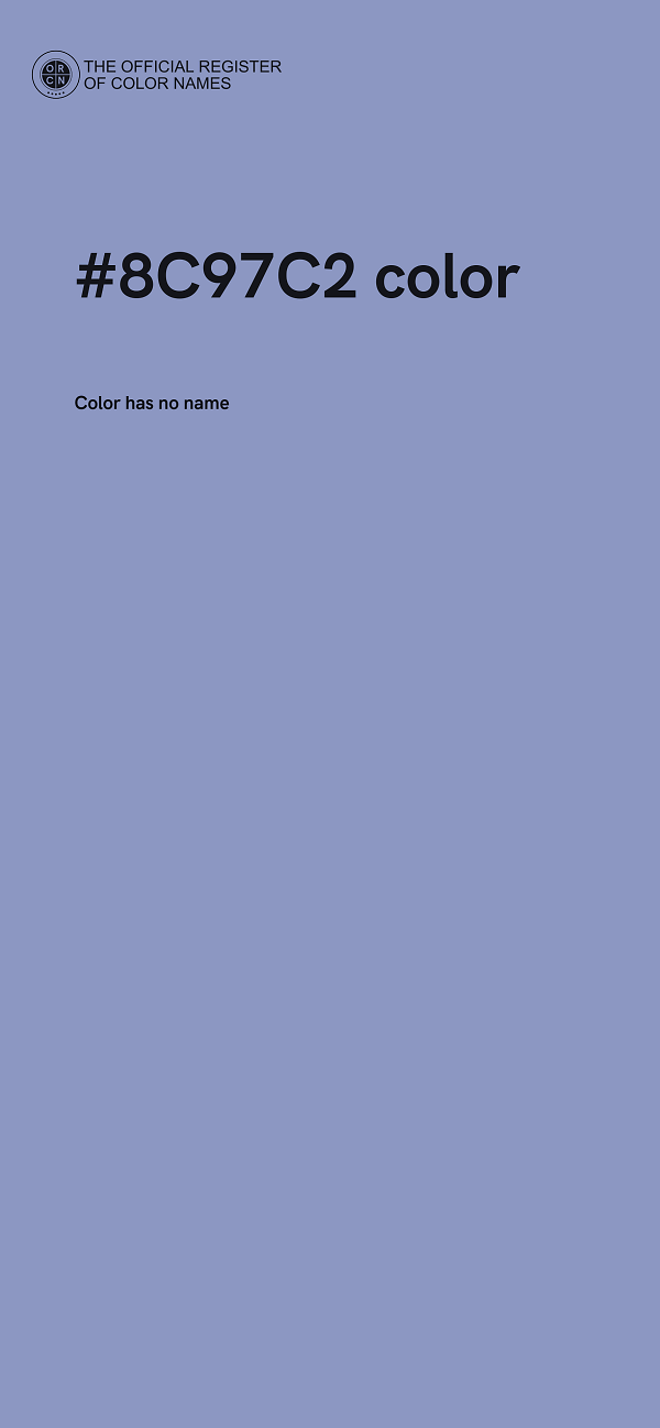 #8C97C2 color image