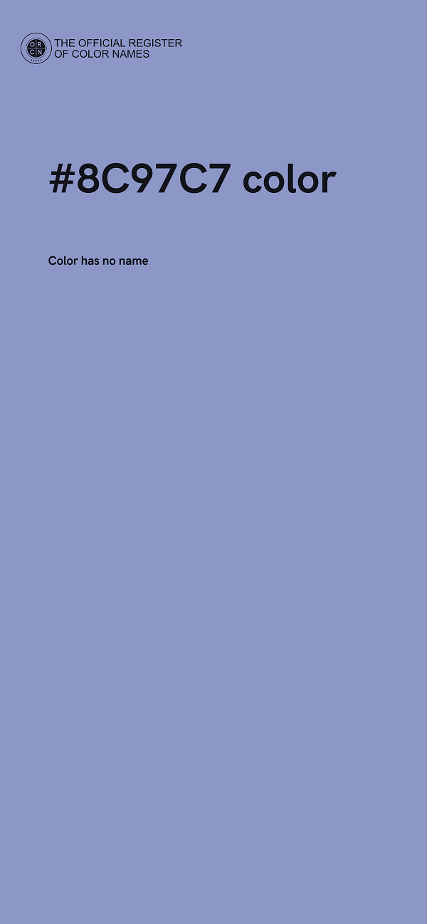 #8C97C7 color image