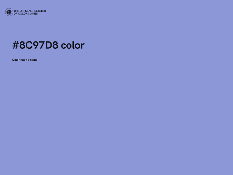#8C97D8 color image